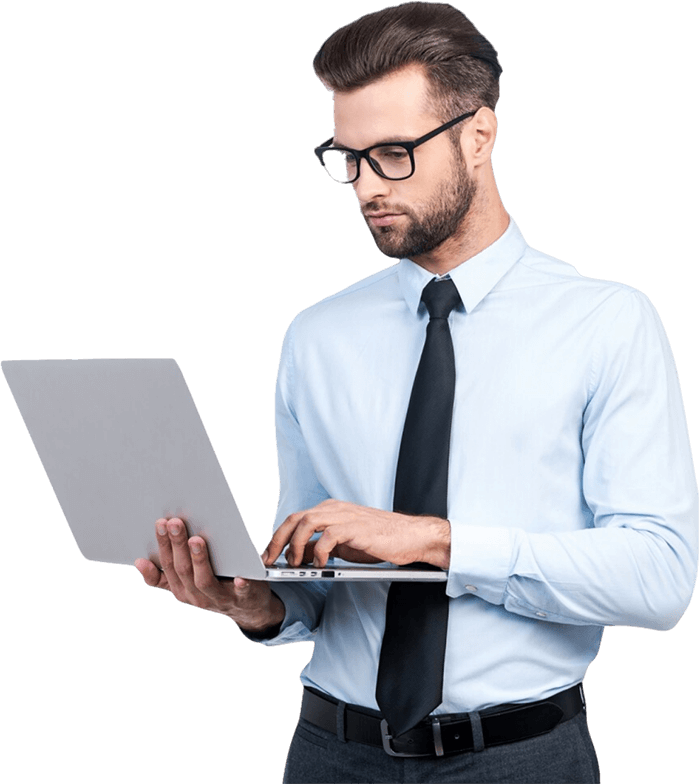 Man Standing Laptop2 V2 - RKS Infotech